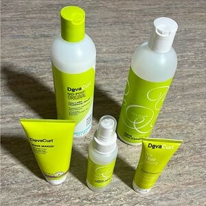 DevaCurl Hair Care Collection - Vibrant Green and White
